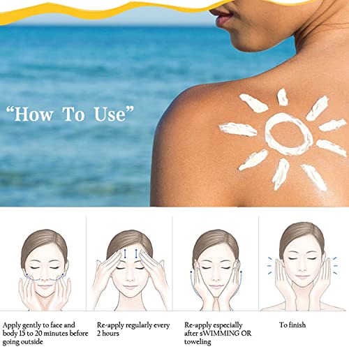 DISAAR BEAUTY Sunscreen SPF50 PA+++ UVA/UVB Vitamin C Refreshing Protection Sensitive Skin 50g/1.76oz