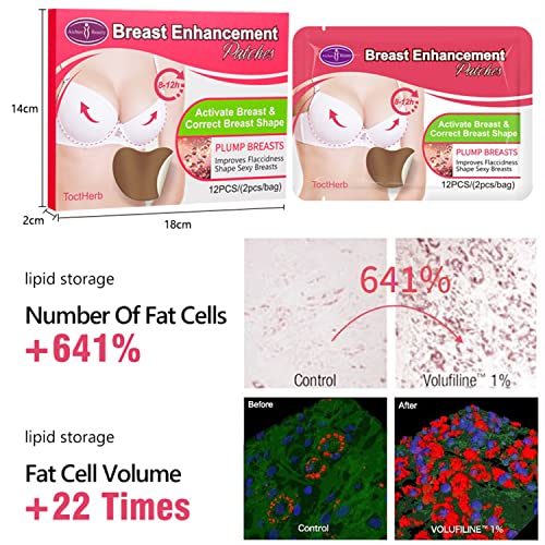 AICHUN BEAUTY Breast Enhancement Patches Activate Breast Correct Breast Shape Plump Lift Up Breasts 12pcs (2pcs/Bag)