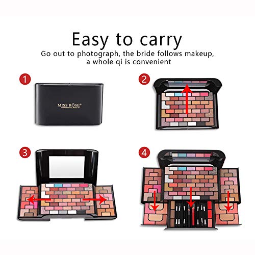 DISAAR BEAUTY 68 Color Eye Shadow Delicate Makeup Waterproof Glitter Gold Powder Palette Sets Chameleon Tablets Women Pearlescent Cosmetic Box Base Cream
