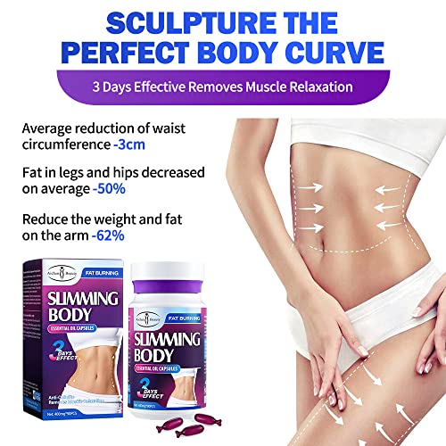 AICHUN BEAUTY Slimming Body Essential Oil Capsules Anti-Cellulite Removes Muscle Relaxation Fat Burning 400mgx90pcs