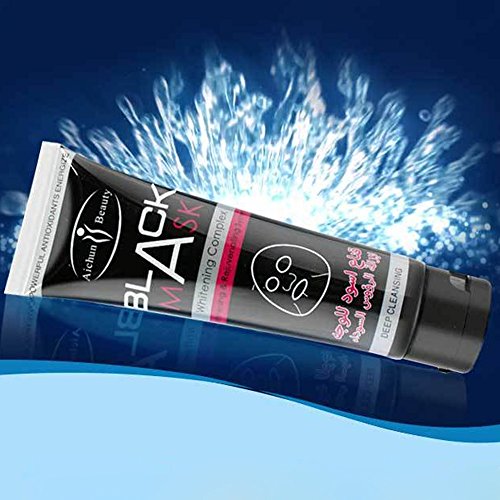 AICHUN BEAUTY Blackhead Facial Mask, Peel Off Mask,Blackhead Remover Black Mask Deep Clean Mask, Bamboo Charcoal Deep Cleansing Blackhead Remover Purifying Peel Face Mask 100ml