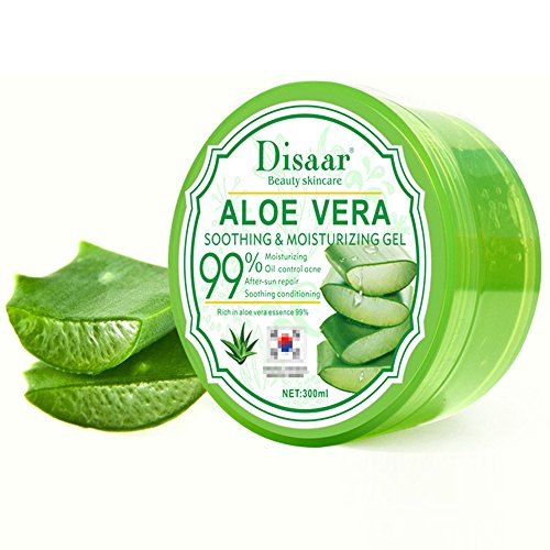 DISAAR Beauty Aloe Vera Anti-Acne Gel Cream Mass Sleep-Free Wash Moisturizing Oil 300ml