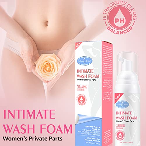 AICHUN BEAUTY Wash Foam Ultra Gently Cleaning Sterilization Vaginal PH Balanced Women's Private Parts Removing Odor 100ml / 3.38fl.oz