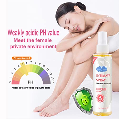 AICHUN BEAUTY Intimate Spray Deodorant Armpits Feet Tightening Vagina PH Balanced Private Part Eliminate Odor Feel Fresh Body 100ml / 3.38fl.oz