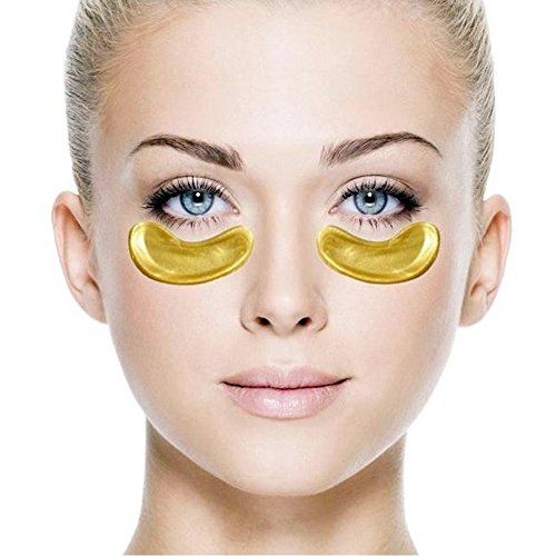 NYKKOLA MultiPairs Gold Eye Mask Powder Crystal Gel Collagen Eye Pads For Anti-Aging & Moisturizing Reducing Dark Circles, Puffiness, Wrinkles