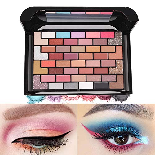 DISAAR BEAUTY 68 Color Eye Shadow Delicate Makeup Waterproof Glitter Gold Powder Palette Sets Chameleon Tablets Women Pearlescent Cosmetic Box Base Cream