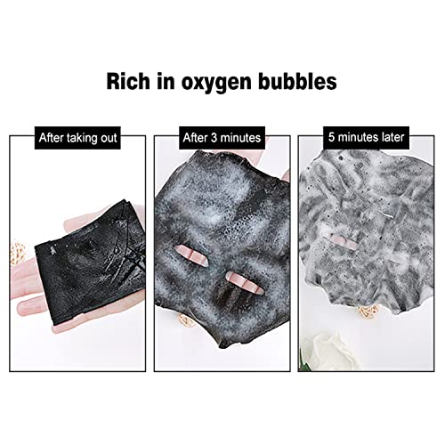 AICHUN BEAUTY Pore Spa Bamboo Charcoal Bubble Face Mask Deep Cleaning Foam Oil Control Exfoliation Anti Acne Facial Skincare 25ml / 0.88fl.oz (8 PACK)