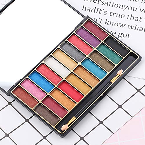 DISAAR Beauty Shiny 20 Color Wet Eye Shadow Palette Makeup Glitter 3D Gold Talcum Powder Waterproof Advanced Nano Technology Long-Lasting Effect 27g