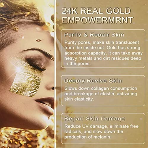 AICHUN BEAUTY Peel-Off Mask 24K Gold Hyaluronic Acid Anti-Wrinkles Anti-Aging Keeps PH Balanced 120ml/4.06FL.OZ