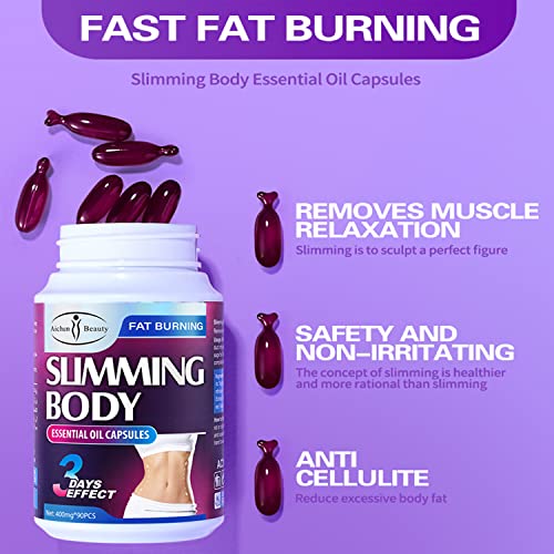 AICHUN BEAUTY Slimming Body Essential Oil Capsules Anti-Cellulite Removes Muscle Relaxation Fat Burning 400mgx90pcs
