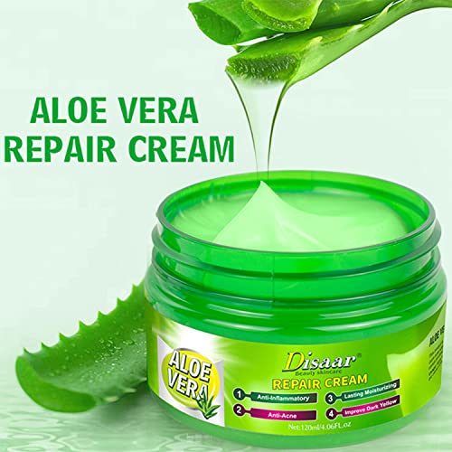 DISAAR Beauty 92% Aloe Vera Extract Repair Cream Soothing Moisturizing Essence Anti-Acne Balance Oil 120ml/4.06fl.oz