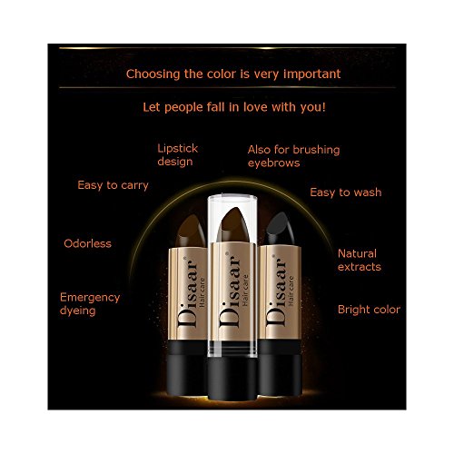 DISAAR Beauty Hair Care Balm Hide White Grizzle Hair Color Lipstick 10g