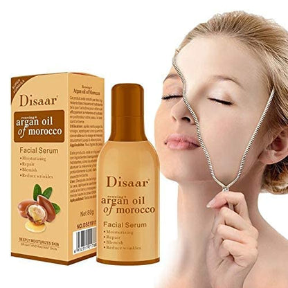 DISAAR BEAUTY Face Serum Argan Oil Of Marocco Repair Moisturizing Blemish Anti Wrinkles Facial Skin Care Renwing+ Super Formula 80g