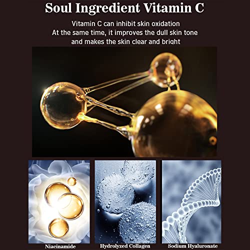 AICHUN BEAUTY Vitamin C Essence Facial Mask Moisturizing Refreshing Deep Hydration Repair Sunburn Remove Acnes Wrinkles Refines Pores 25ml/0.88fl.oz (10 PACK)