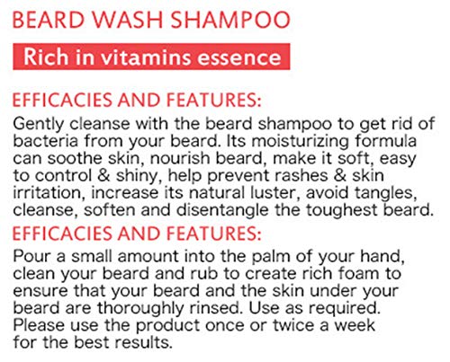 AICHUN BEAUTY Beard Hair Growth Shampoo Regeneration Repair and Activation Pure Natural Nutrients Rich in Vitamins Essence 100ml