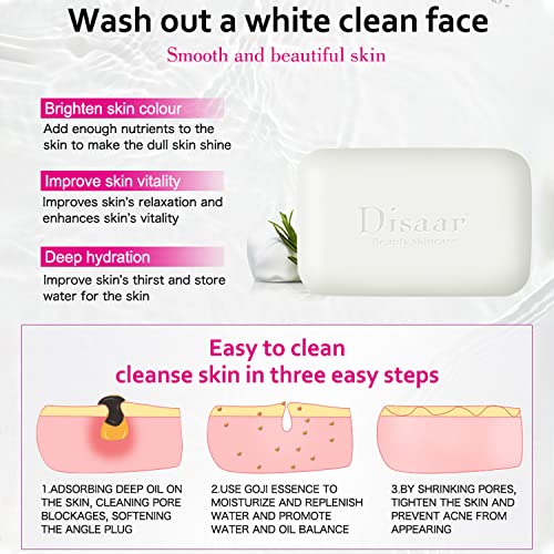 DISAAR Beauty Snail Soap Deep Cleaning Remove Spots Moisturizing Oil-Control Cleanses Pores Repair Skin 100g/3.52fl.oz
