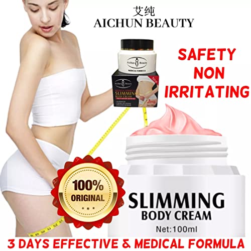 AICHUN BEAUTY Slimming Body Cream Burning Fat Shrinking Firming Reducing Wrinkles Non-Irritating 3 days Effective 100ml 3.4 oz