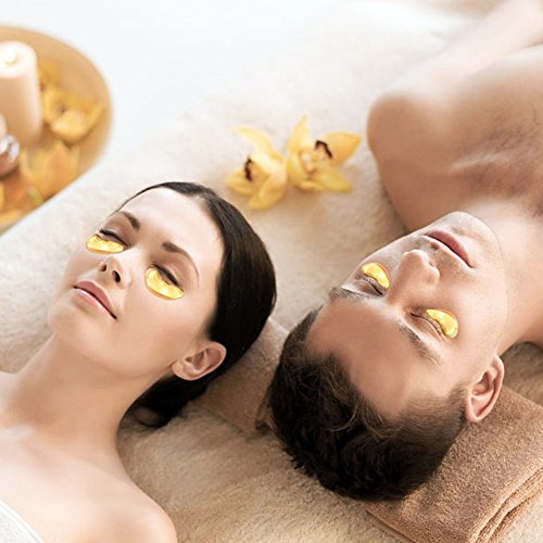 NYKKOLA MultiPairs Gold Eye Mask Powder Crystal Gel Collagen Eye Pads For Anti-Aging & Moisturizing Reducing Dark Circles, Puffiness, Wrinkles