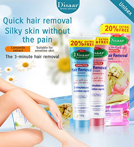 DISAAR Hair Removal Inhibitor Depilatory Cream Best Permanent Speedy Stop 120g