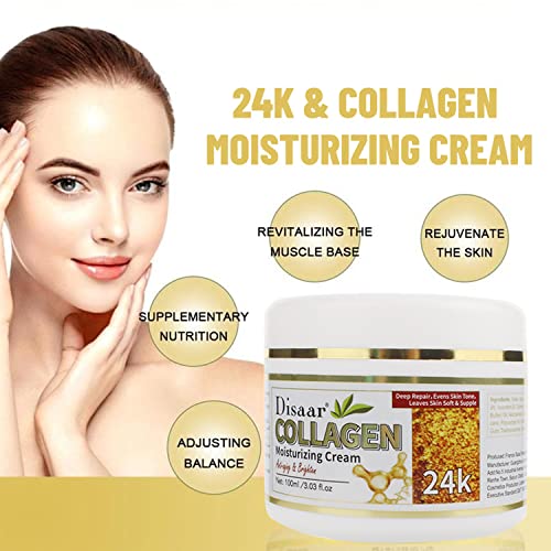 DISAAR Beauty Collagen Moisturizing Cream Anti-Aging Anti-Wrinkle Hydrates Repair Skin 100ml/3.03fl.oz