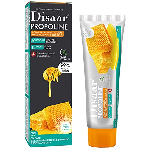 DISAAR BEAUTY Propoline Honey Menthol Toothpaste Fresh Breath Gum Health Fast Teeth Cleaning 100g/3.53oz