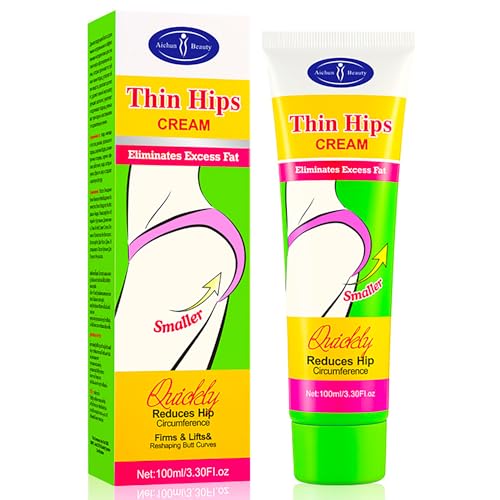 AICHUN BEAUTY Thin Hips Cream Eliminates Excess Fat Reduces Hip Circumference Firms Lifts Reshaping Butt Curves 100ml/3.3fl.oz