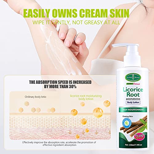 AICHUN BEAUTY Licorine Root Moisturizing Body Lotion Deep Nourishment Firming Skin Softens Repair Herbal Extract 230ml / 7.78fl.oz