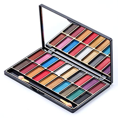 DISAAR Beauty Shiny 20 Color Wet Eye Shadow Palette Makeup Glitter 3D Gold Talcum Powder Waterproof Advanced Nano Technology Long-Lasting Effect 27g