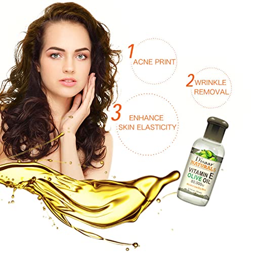 DISAAR Beauty Natural Moisturizing Face Body Dry Skin Vitamin E Olive Oil Anti-Wrinkles Essence 75ml/2.5fl.oz