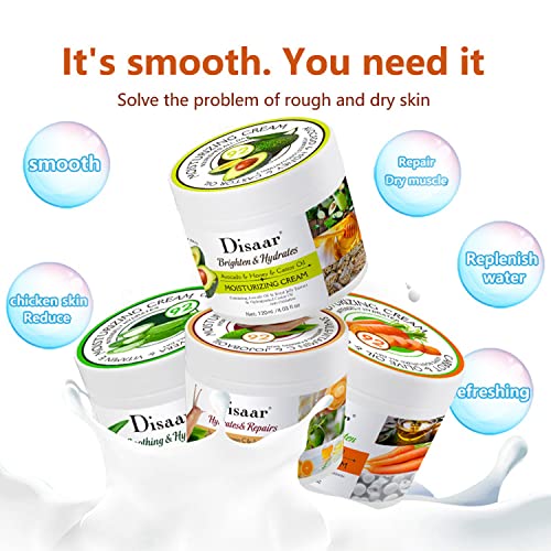 DISAAR Beauty Snail Vitamin C Jojoba Oil Firming Skin Moisturizing Cream Hydrates Repairs 120ml/4.03fl.oz