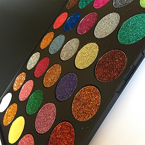 DISAAR Beauty Glitter Eyeshadow New 35 Color Sequin Natural Professional Makeup Palette Mixing
