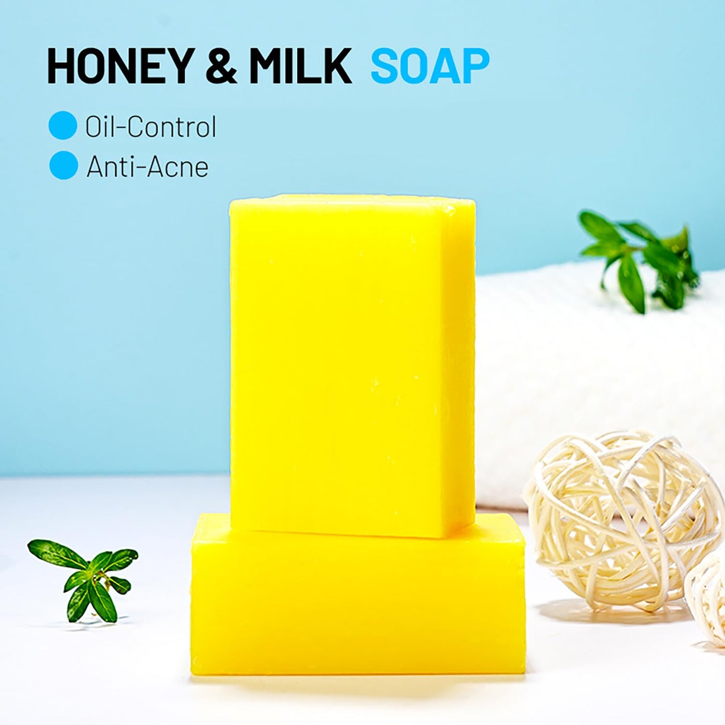 DISAAR Beauty Honey Milk Soap Moisturizing Cleanses Pores Repair Skin Reduces Wrinkles Restore 120g / 4.23oz