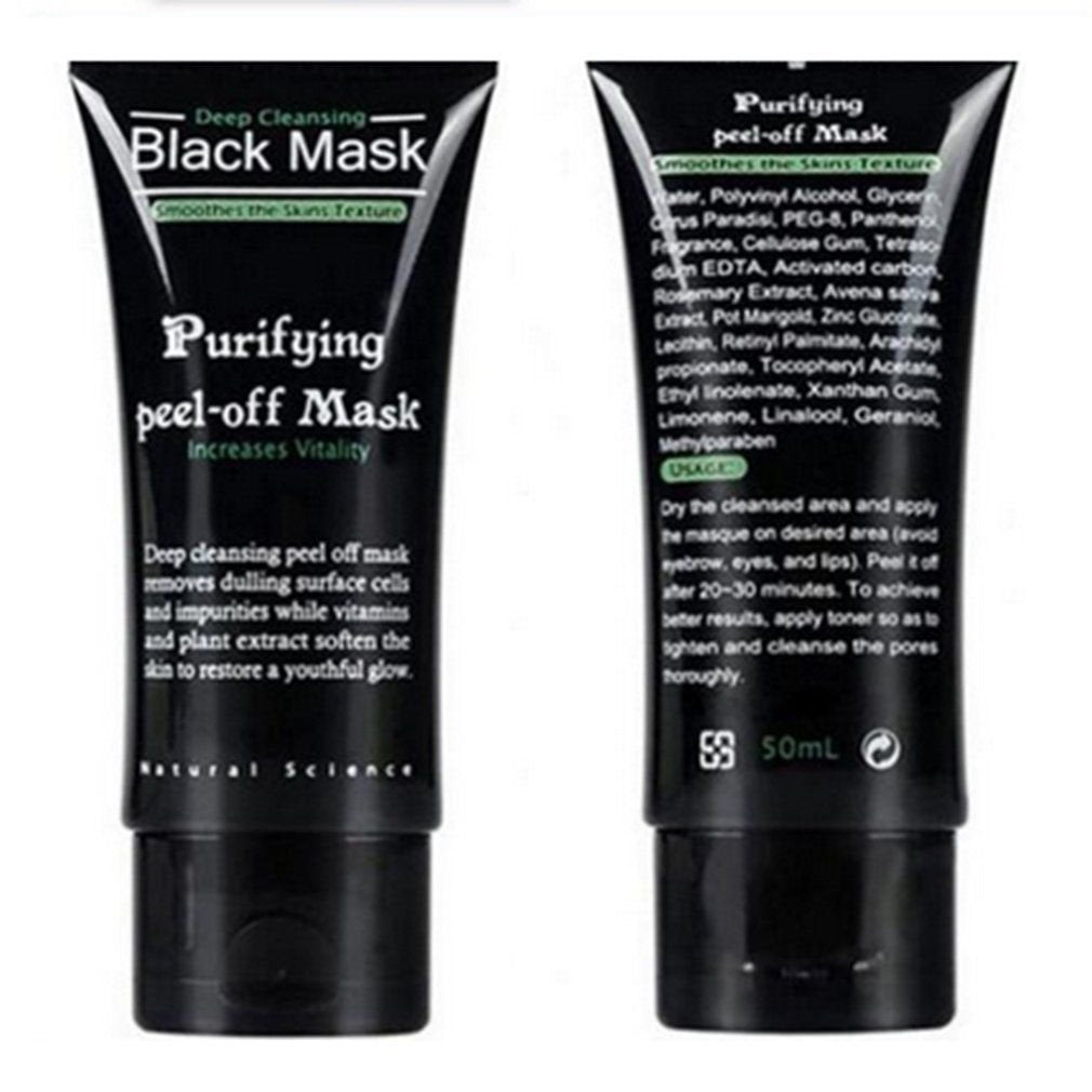 DISAAR Beauty Black Mud Deep Cleansing Purifying Peel Off Facail Face Mask Remove Blackhead Facial Mask
