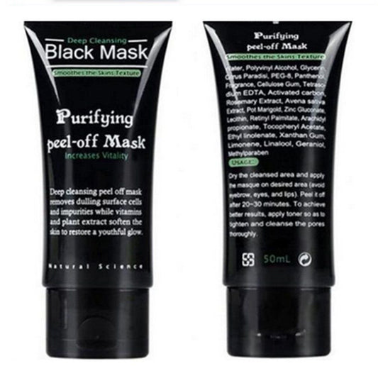 DISAAR Beauty Black Mud Deep Cleansing Purifying Peel Off Facail Face Mask Remove Blackhead Facial Mask