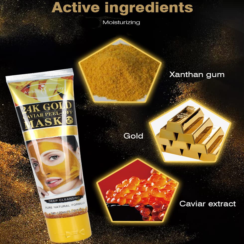 AICHUN BEAUTY Peel-Off Facial Mask Deep Cleansing Oil & Dirt Pores Face Skin Recover Vitamin A & E 120ml/4.05fl.oz