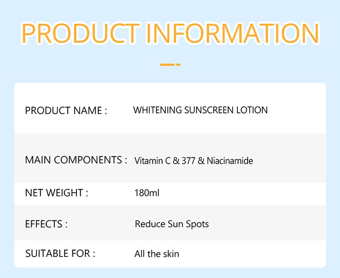 DISAAR BEAUTY Sunscreen Lotion Skin Elasticity 160ml (SPF75)