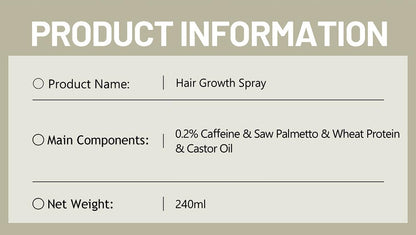 DISAAR BEAUTY Hair Growth Spray Minoxidil Caffeine Biotin 240ml (Caffeine)