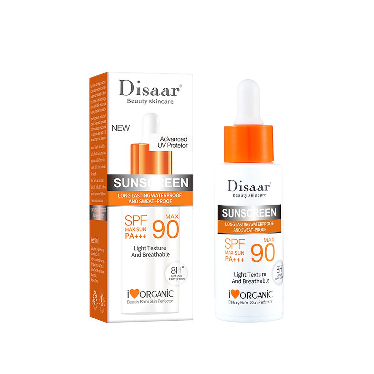 DISAAR BEAUTY Vitamin C Sunscreen Serum SPF 90 Waterproof 8-Hour