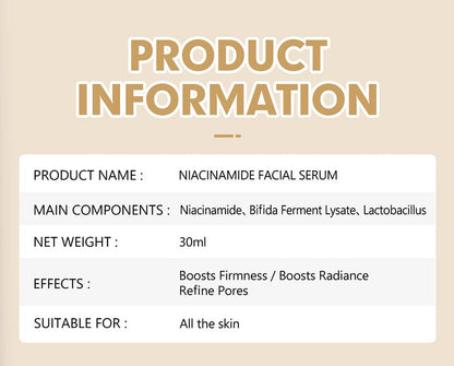 DISAAR BEAUTY Niacinamide Facial Serum Refine Pores Radiance 30ml