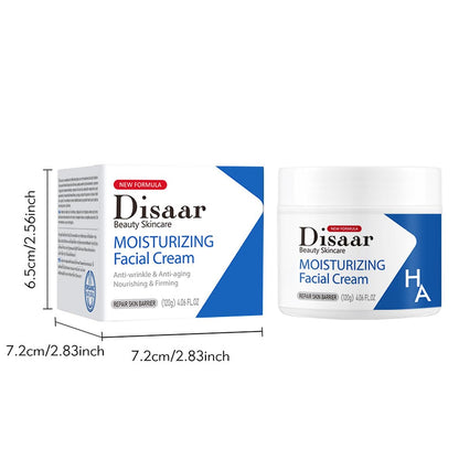 DISAAR Beauty Facial Cream Hyaluronic Acid Ceramide Vitamin E 120g