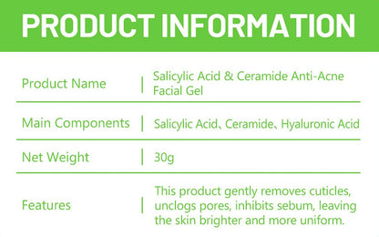 DISAAR BEAUTY Facial Gel Moisturizer with Salicylic Acid 30g