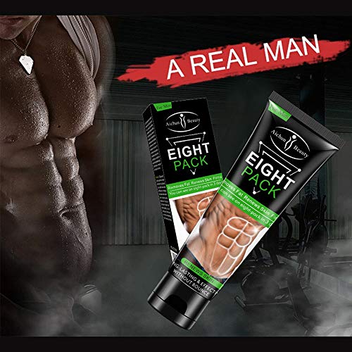 AICHUN BEAUTY Eight Pack For Men Strong Waist Manly Torso Smooth Lines Press Fitness Belly Burning Muscle Fat Remove Renews Skin Weight Loss Slimming Cream 80g