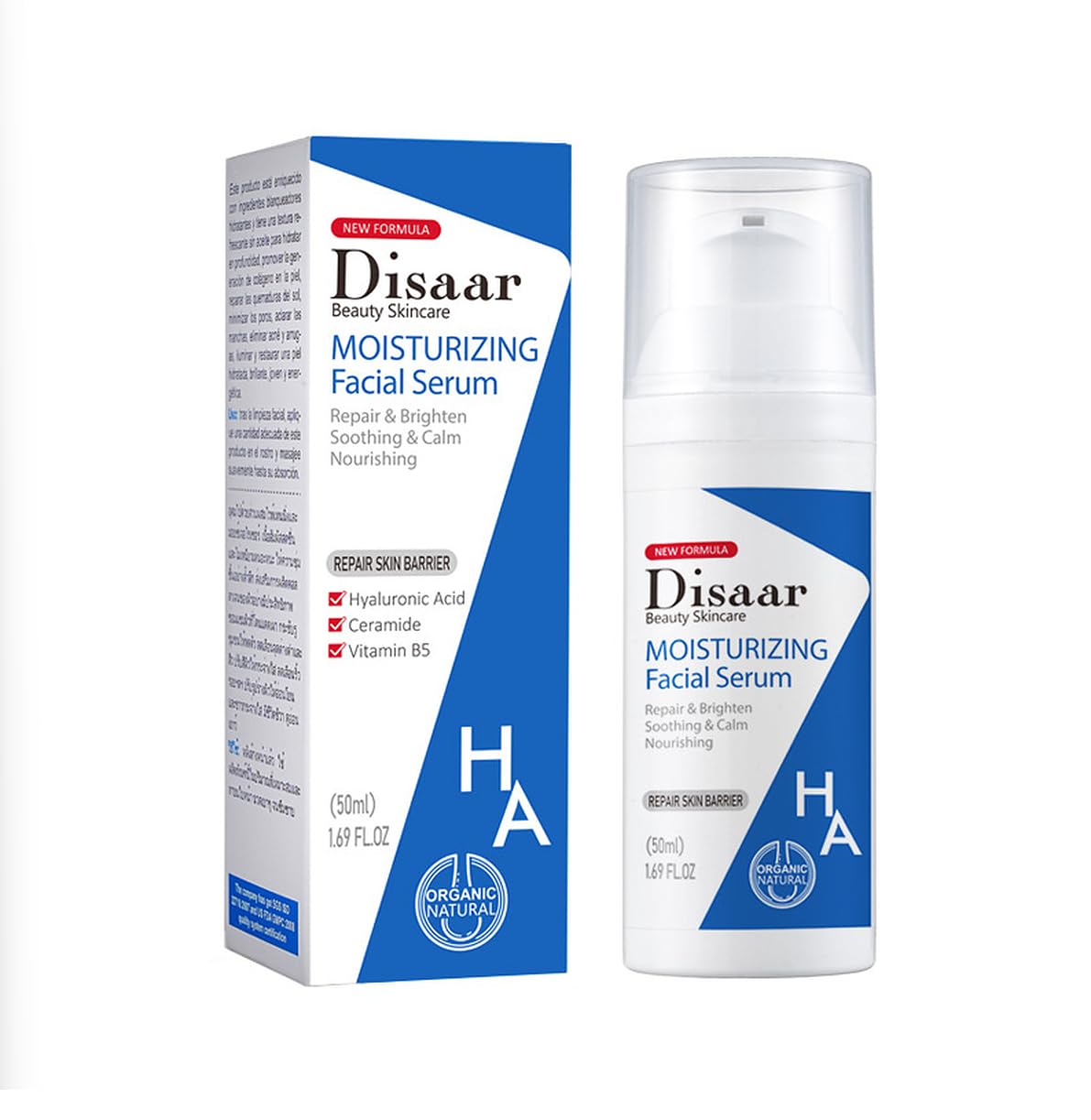 DISAAR BEAUTY Moisturizing Facial Serum Hyaluronic Acid Ceramide 50ml