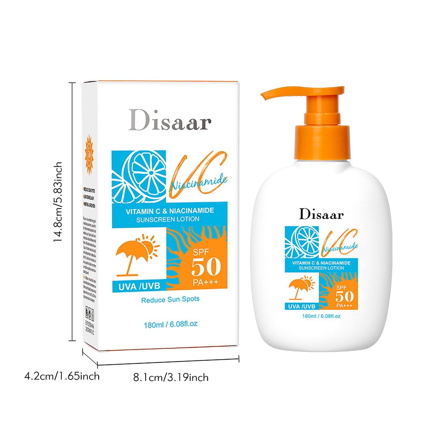 DISAAR BEAUTY Sunscreen Lotion Skin Elasticity 160ml (SPF75)
