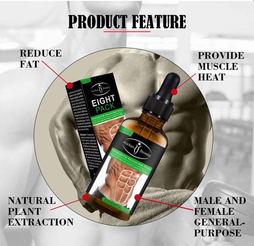 AICHUN BEAUTY Eight Pack Abdominal Essential Oil for Men 30ml