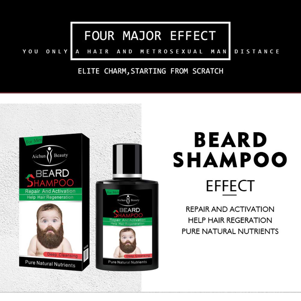 AICHUN BEAUTY Beard Hair Growth Shampoo Repair Vitamins Essence 100ml