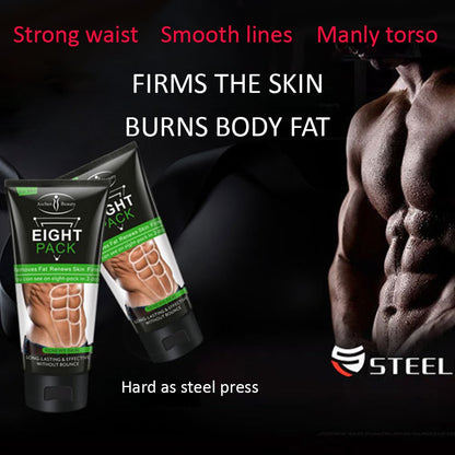 AICHUN BEAUTY Eight Pack For Men Strong Waist Manly Torso Smooth Lines Press Fitness Belly Burning Muscle Fat Remove Renews Skin Weight Loss Slimming Cream 170g