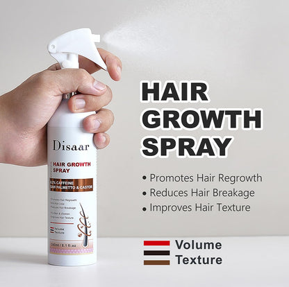 DISAAR BEAUTY Hair Growth Spray Minoxidil Caffeine Biotin 240ml (Caffeine)