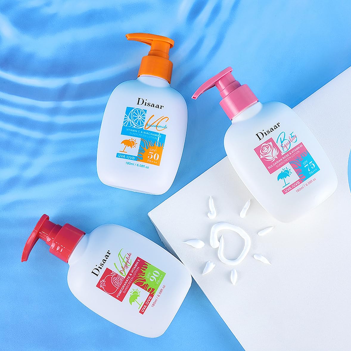 DISAAR BEAUTY Sunscreen Lotion Skin Elasticity 160ml (SPF75)