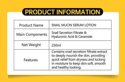 DISAAR BEAUTY Snail Mucin Serum Lotion Repair Firming 250ml